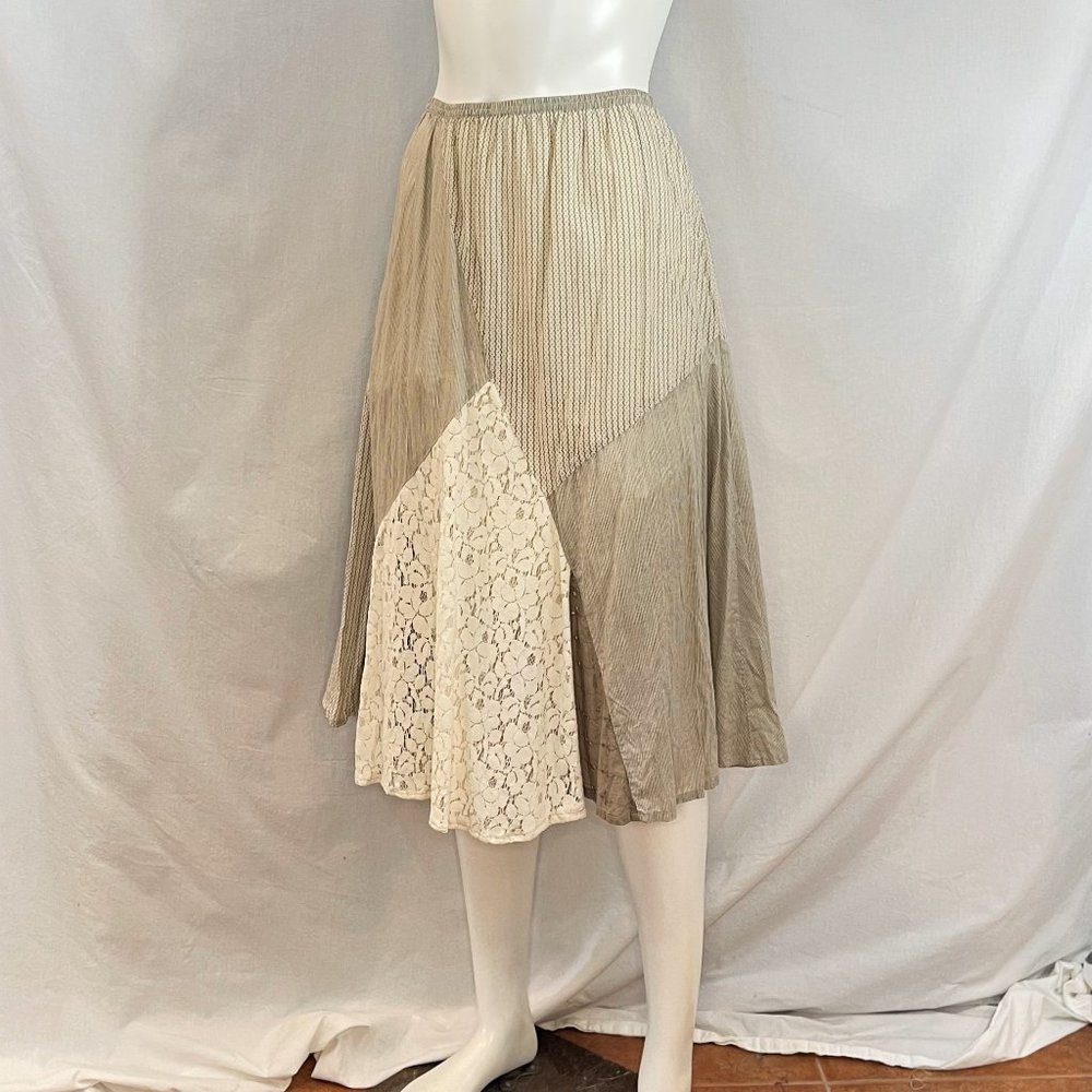 Mixed Fabric Skirt | Style & Co